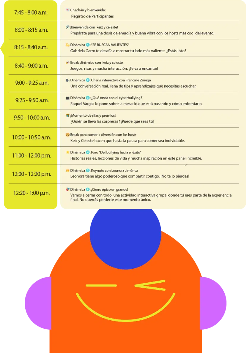 Agenda del evento